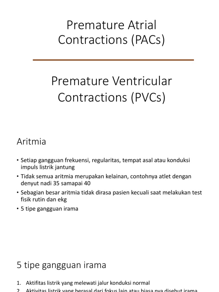 Premature Atrial Ventricular Contraction | PDF