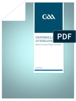 GAA Defibrillator Guidelines