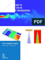 Introduction To The Use of CFD in Fire Safety Engineering: Post-Academic Course
