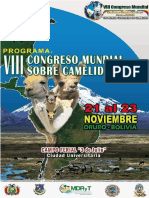 Viii Congresomundial de Camelidos Cronograma Final