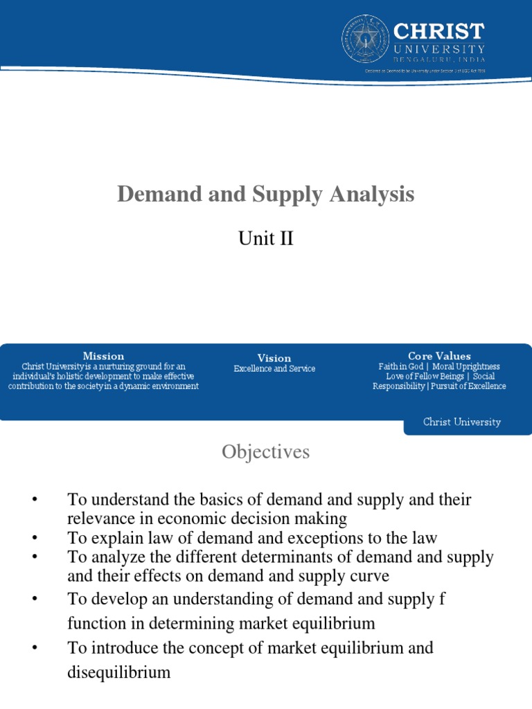 Demand and Supply Analysis Overview | PDF | Demand | Supply And Demand