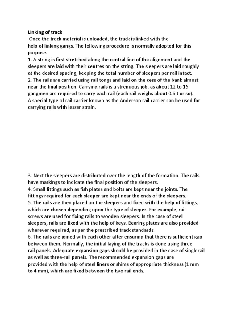 Railway Plate Laying PDF Track (Rail Transport) Rail Infrastructure