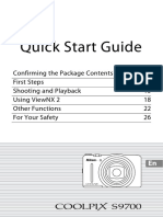 Nikon S9700 Camera Quick Start Guide