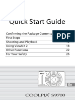 Nikon S9700 Quick Start Guide