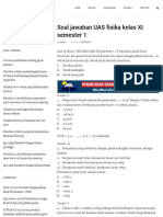 Soal Jawaban UAS Fisika Kelas XI Semester 1 - Banksoal PDF