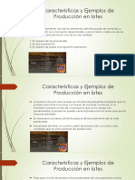 Características y Ejemplos de Producción en Lotes