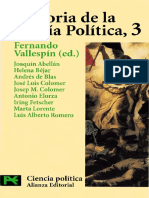 Historia de La Teoría Política 3. Fernando Vallespín