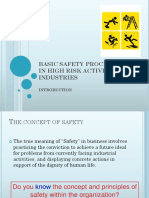  Basic Safety Procedures in High Risk Activities