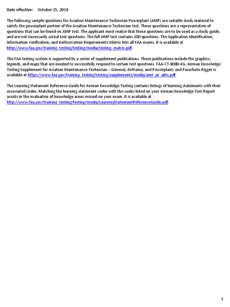 AMP Sample Exam PDF | PDF | Carburetor | Turbocharger