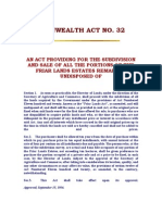 Commonwealth Act No 32