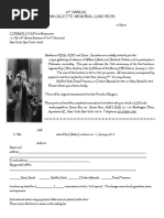 2019 William Gillette Luncheon Invitation