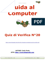 Guida al computer - Quiz di verifica N°20
