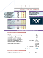 Design of Fixed Base Connection (BP) : Reactions Input Material Properties