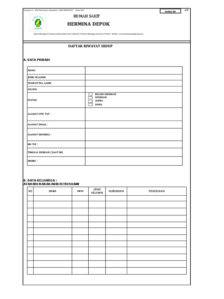 Aplikasi Form Cv