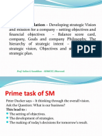 Strategy Formulation - Developing Strategic Vision: Prof. Salim G Sonekhan - SDMCET, Dharwad
