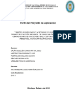 Perfil Proyecto de Aplicación Grupo 1 Telecomunicaciones 2