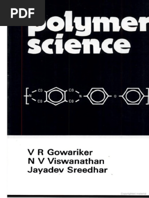Polymer Science V R Gowariker Pdf Free Download