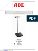 Adult Weighing Scale ADE M20610 USer