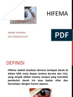 Hifema Penyebab dan Gejala