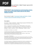Download Precalculus Graphs and Models a Right Triangle Approach 6th Edition Bittinger Test Bank by sadutyc SN393767135 doc pdf
