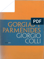 Giorgio Colli - Gorgias y Parménides