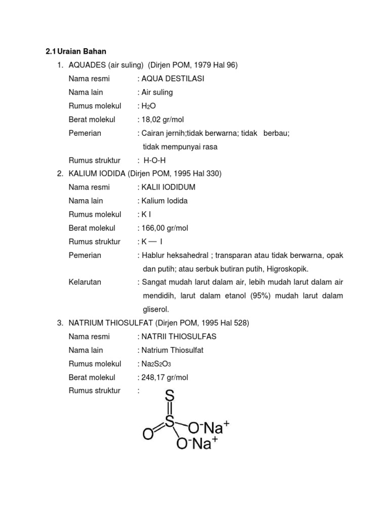 Uraian Bahan | PDF