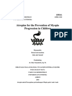 Atropin Untuk Pencegahan Perkembangan Miopia Pada Anak