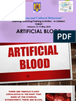 Inventions and Cultural Behaviour-Artificial Blood Turcia