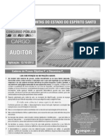 Prova Auditor TCE Espirito Santo