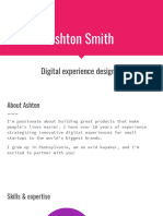 Ashton Smith: Digital Experience Designer