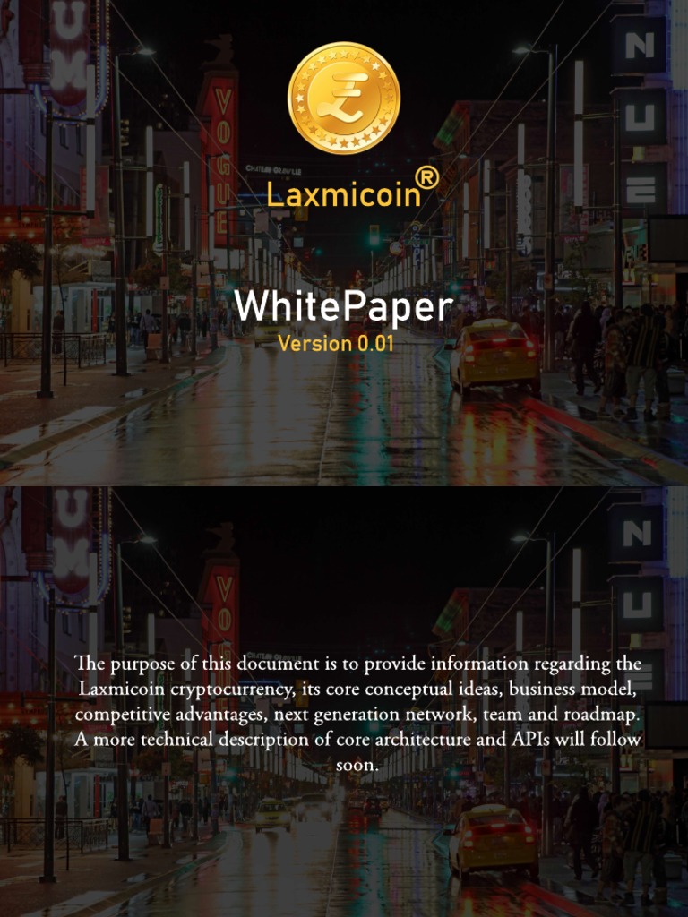 Laxmicoin Cryptocurrency Overview | PDF | Business | Nature