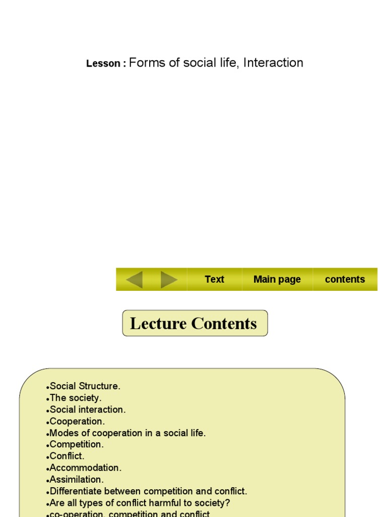 Forms of Social Interaction Explained | PDF | Social Structure | Society