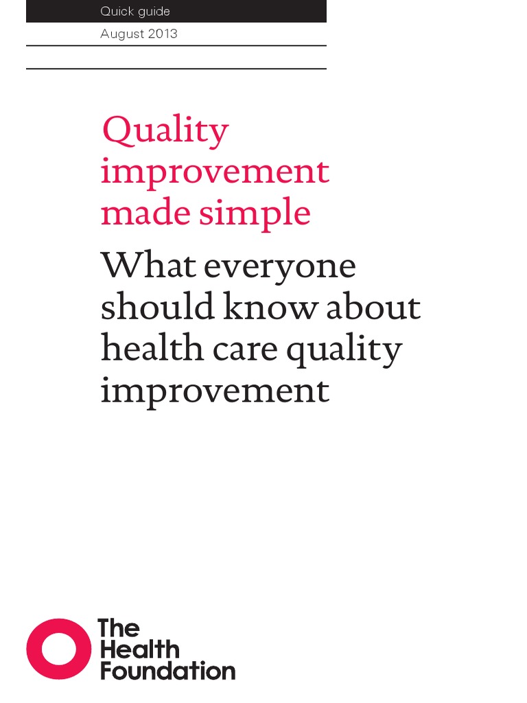 Quality Improvement Made Simple | PDF | Quality Management | Quality ...