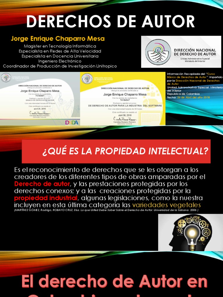 Derechos de Autor | PDF | Autor | Internet