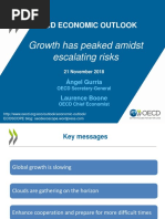 Growth Has Peaked Amidst Escalating Risks Economic Outlook Presentation 11 2018