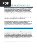 Termos de Serviço Waze Host do Brasil - Hospedagem de Site, Servidores VPS e Dedicados.