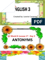 DAY 3 - Antonyms Q2 Week 8-By Leony