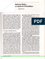ID Bahasa Baku Bahasa Laporan Penelitian PDF