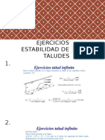 Ejercicios Estabilidad de Taludes