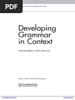 Developing Grammar in Context Intermediate Book With Answers Frontmatter