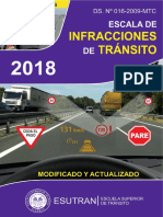 Escala de Infracciones 2018