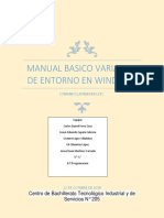 Manual Basico Variables de Entorno en Windows