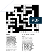 Crossword - Verbos Irregulares