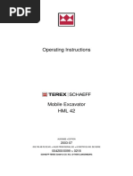 Operating Instructions Terex HML 42 PDF