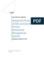 Bid 17-015 Integrated Point of Sale and Quick Service Restaurant Management System - FINAL