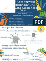 SIMULASI SINTESIS AMMONIA DENGAN ASPEN HYSYS V8.8