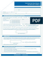 Solicitud de Reembolso Atencion Medica 2018 PDF