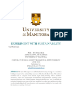 Experiment With Sustainability