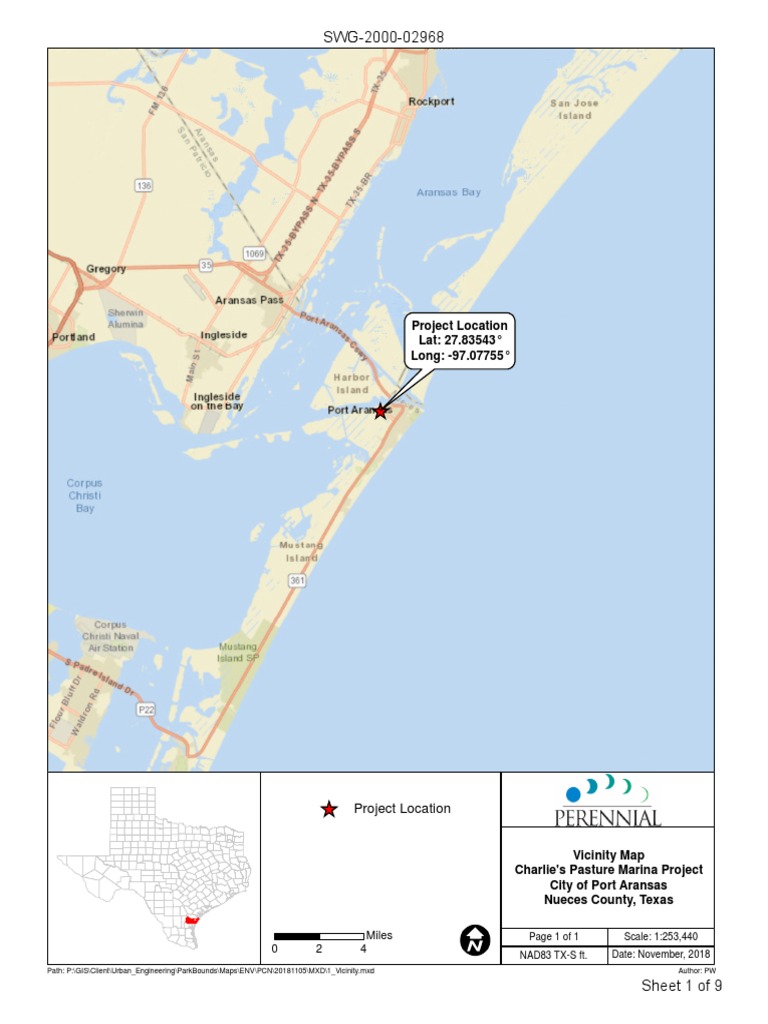 Port Aransas Marina maps.pdf Dredging Bodies Of Water