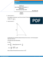 Class 10 Mathematics 2014 Set-2 Solutions